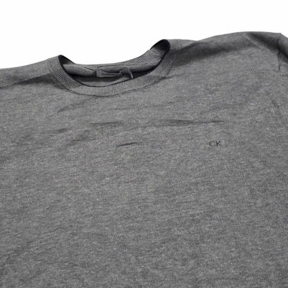 Sueter Calvin Klein Xgrande Xl Delgado Gris (NUEVO)