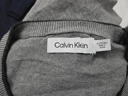 Sueter Calvin Klein Xgrande Xl Delgado Gris (NUEVO)
