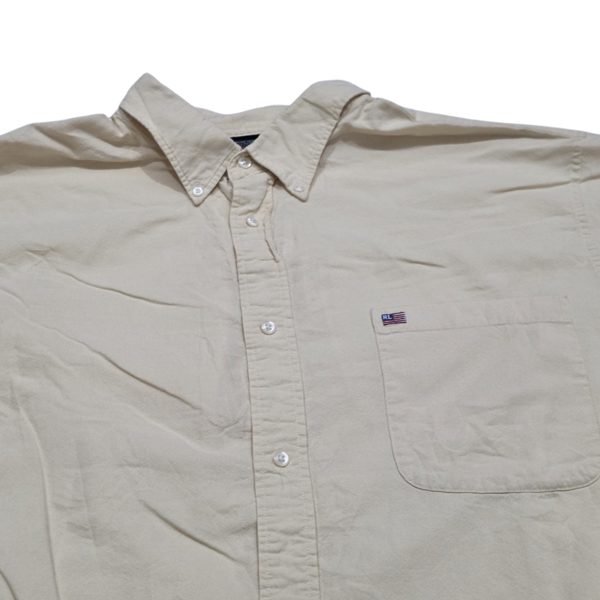 Camisa Ralph Lauren Jeans 2xl Amarillo (Usado)