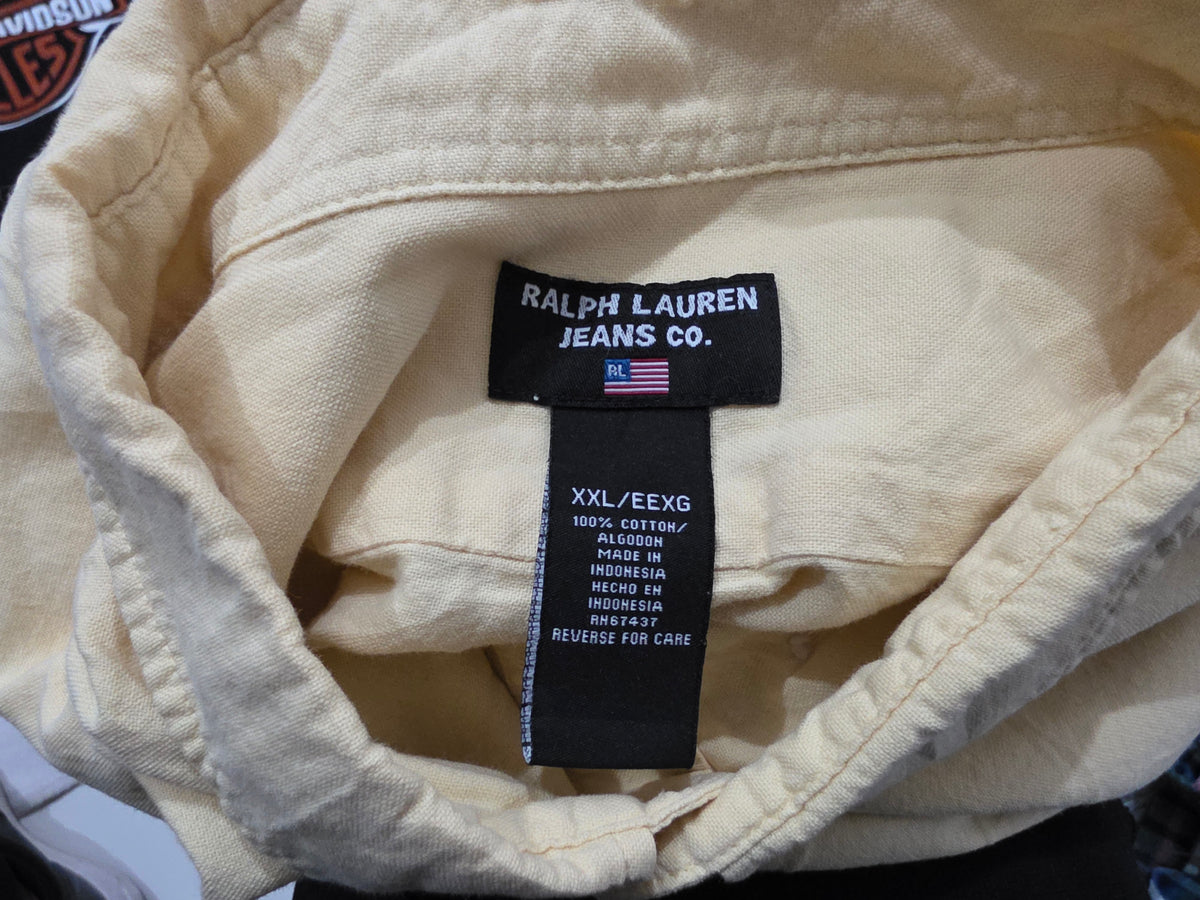 Camisa Ralph Lauren Jeans 2xl Amarillo (Usado)