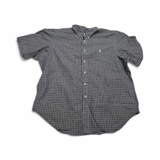 Camisa Ralph Lauren 2xl Classic Fit Cuadro Azul Y Blanco (Usado)
