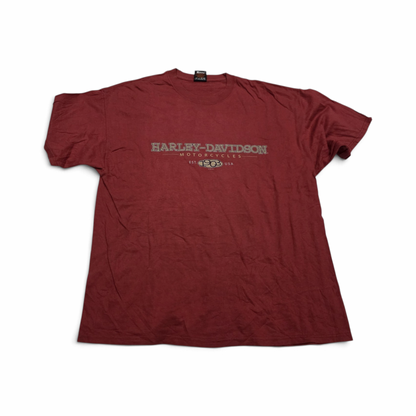 Playera Harley Davidson 2xl Ladrillo Rojo (Usado)
