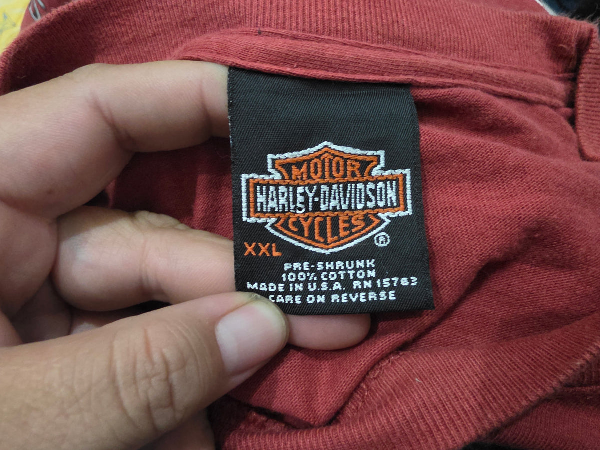 Playera Harley Davidson 2xl Ladrillo Rojo (Usado)