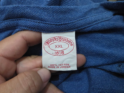Playera Brooks Brothers 2xl Azul Manga Larga (Usado)