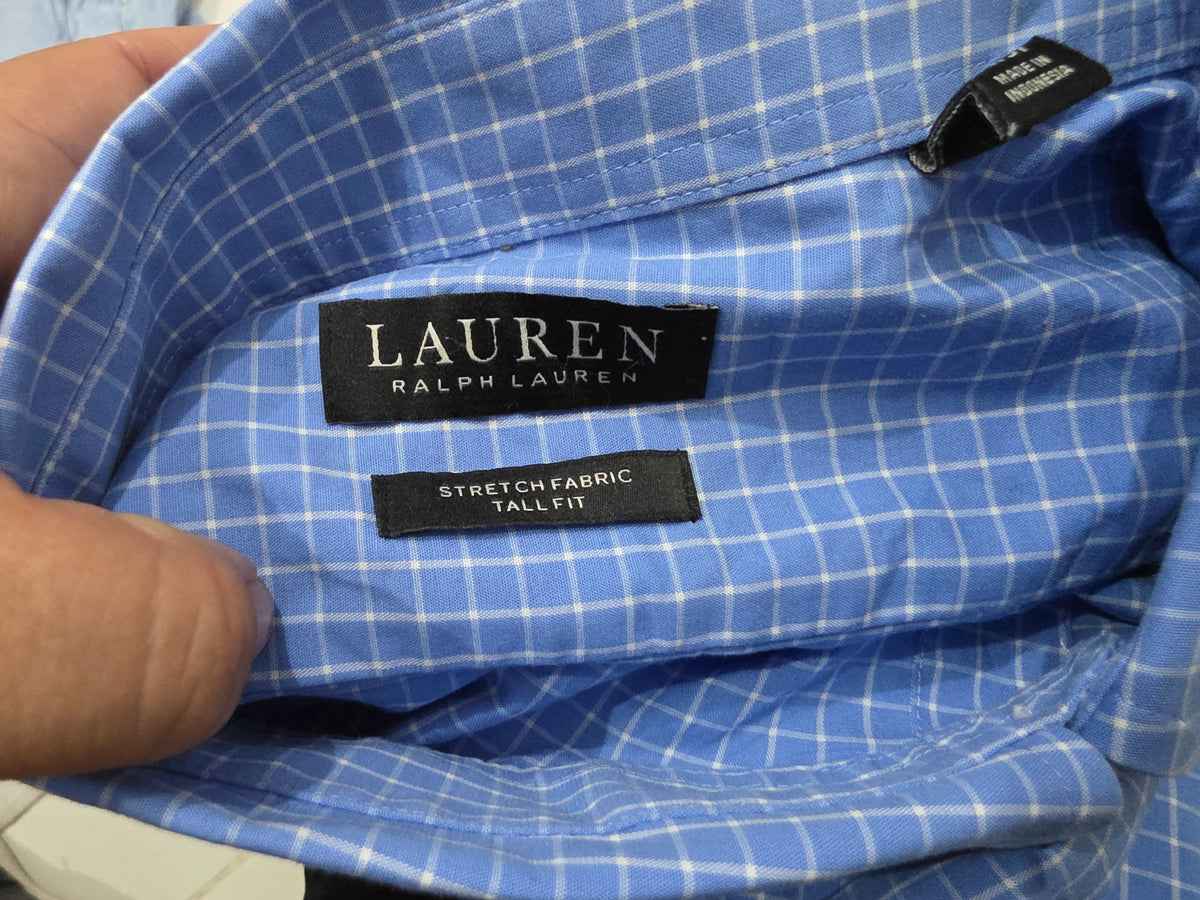 Camisa Tommy Hilfiger 18 36-37 Azul Cuadro (Usado)
