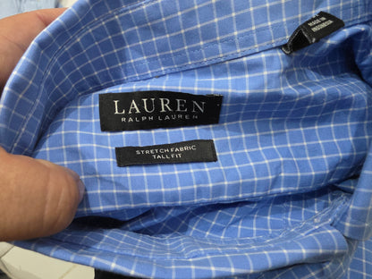 Camisa Tommy Hilfiger 18 36-37 Azul Cuadro (Usado)