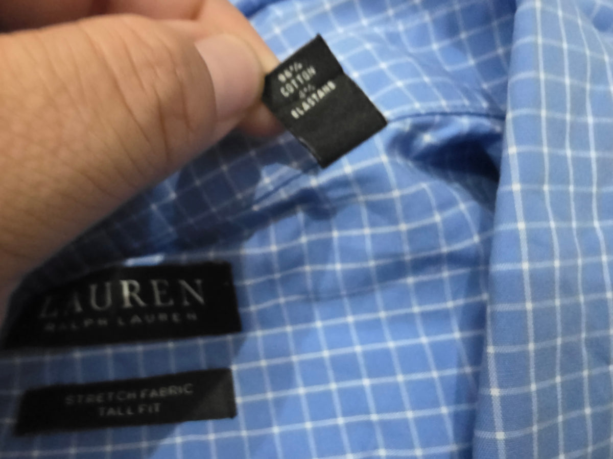 Camisa Tommy Hilfiger 18 36-37 Azul Cuadro (Usado)