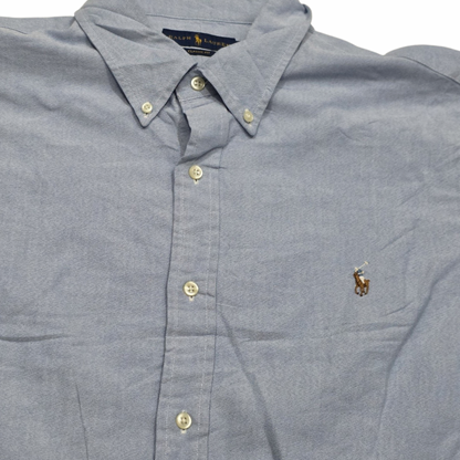 Camisa Ralph Lauren 2xl Classic Fit Azul Pony Colores (Usado)