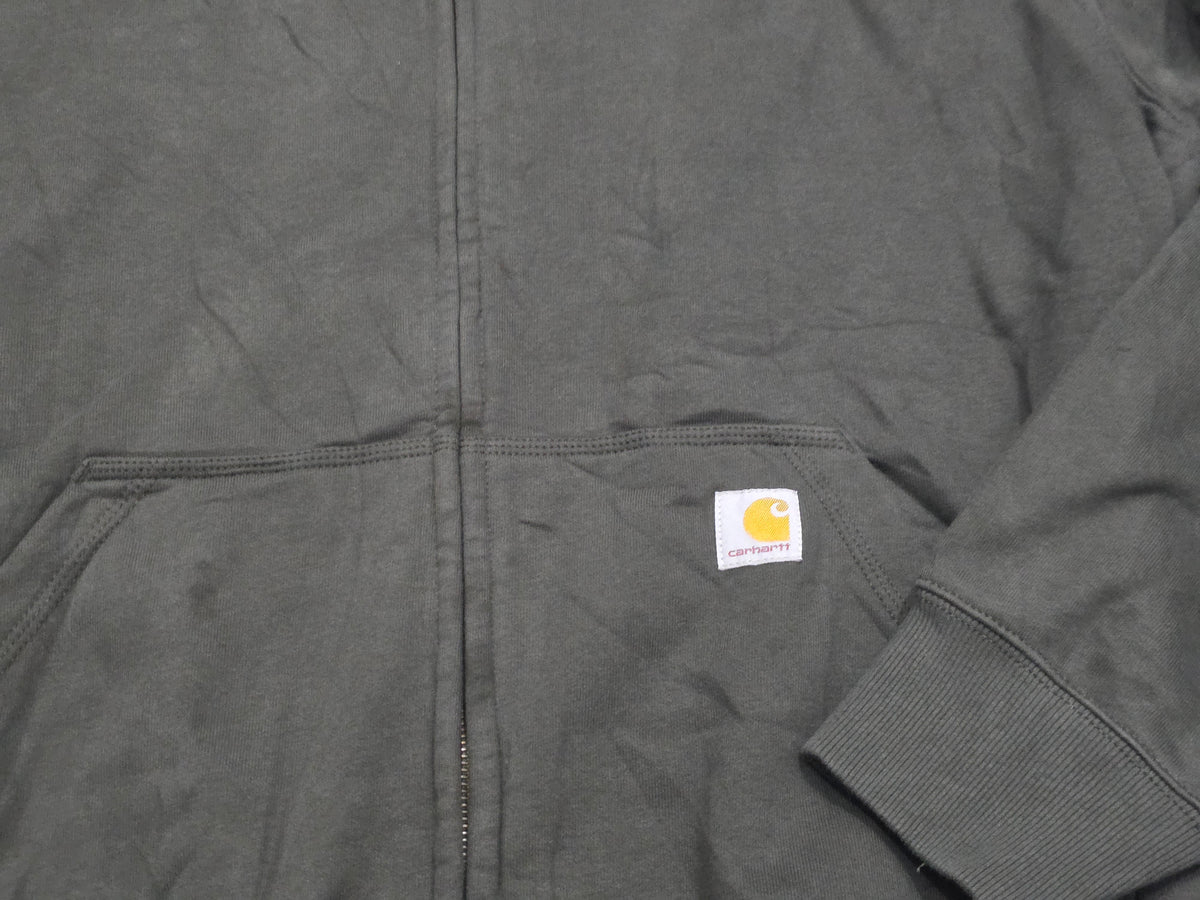 Sudadera Carhartt 2xl Loose Fit Gris Deslavado Toque Verde (Usado)
