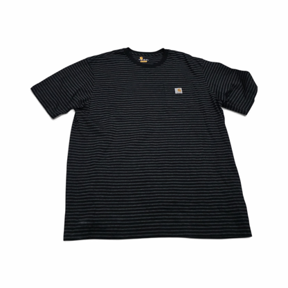 Playera Carhartt 2xl Original Fit Negro Y Gris Lineas