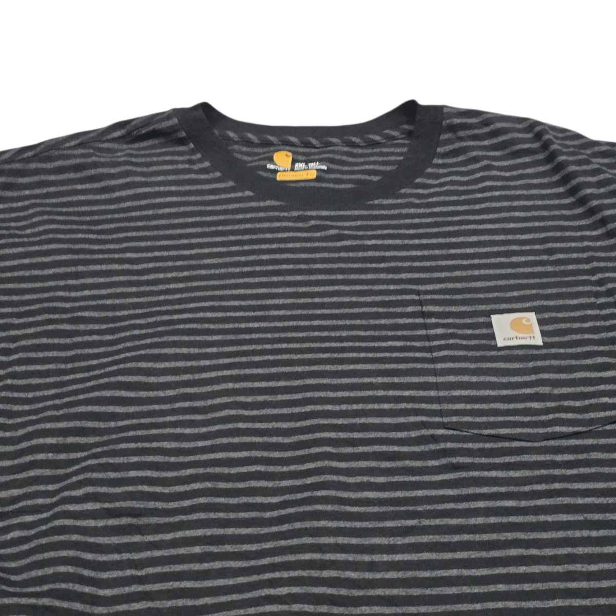 Playera Carhartt 2xl Original Fit Negro Y Gris Lineas
