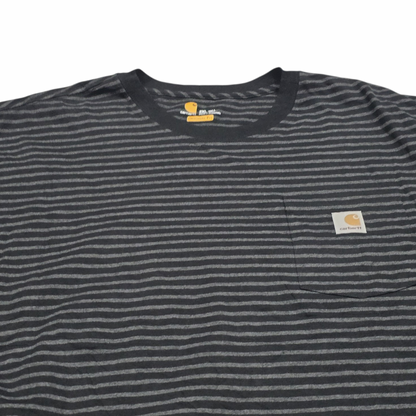 Playera Carhartt 2xl Original Fit Negro Y Gris Lineas