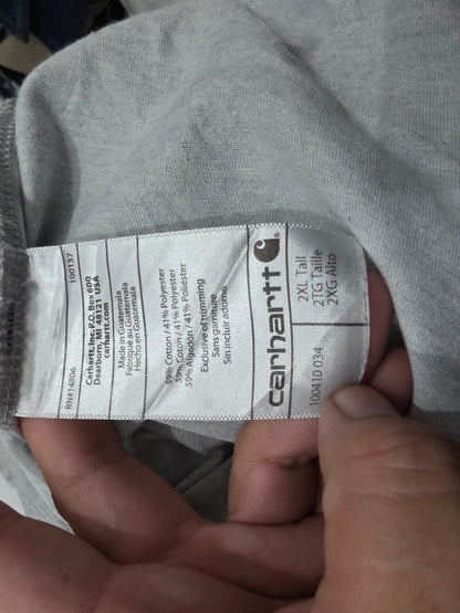 Playera Carhartt 2xl Relaxed Fit Gris (Usado)
