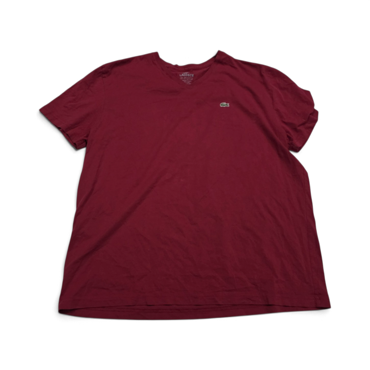 Playera Lacoste 2xl Fr 8 Vino (Usado)