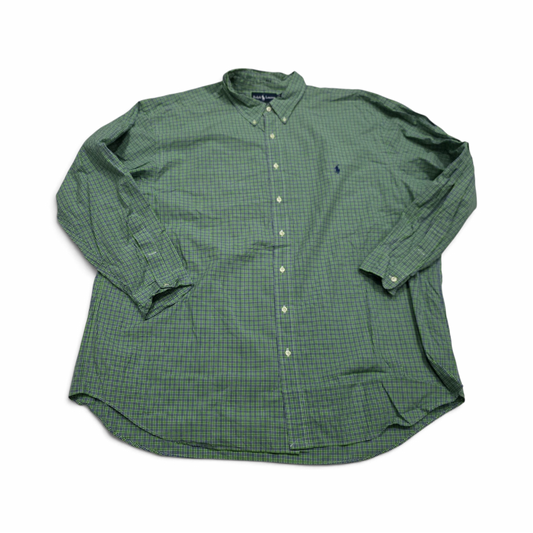 Camisa Ralph Lauren 3xb Classic Fit Cuadro Verde (Usado)