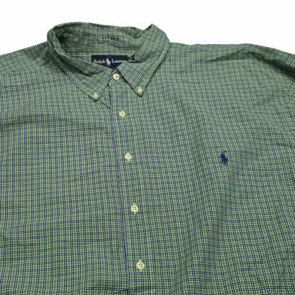 Camisa Ralph Lauren 3xb Classic Fit Cuadro Verde (Usado)