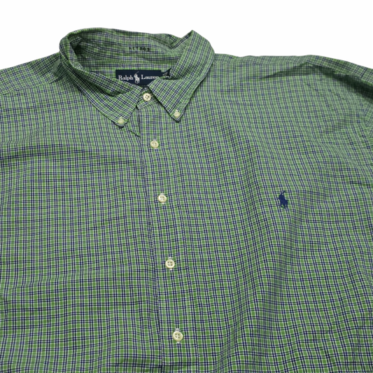 Camisa Ralph Lauren 3xb Classic Fit Cuadro Verde (Usado)