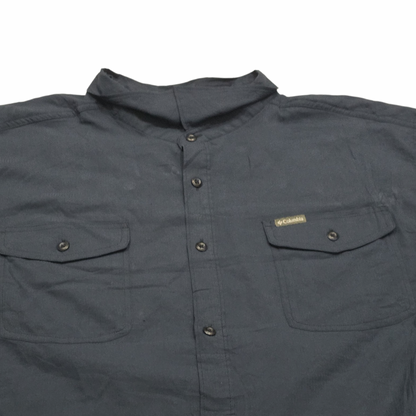 Camisa Columbia 4xl Azul Manga Corta (Usado)