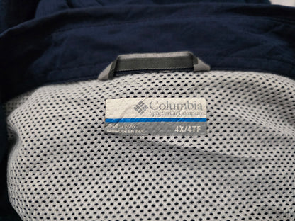 Camisa Columbia 4xl Azul Manga Corta (Usado)