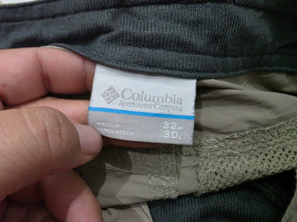 Pantalon Columbia 32x30 Cafe Convertible Cinturon (Usado)