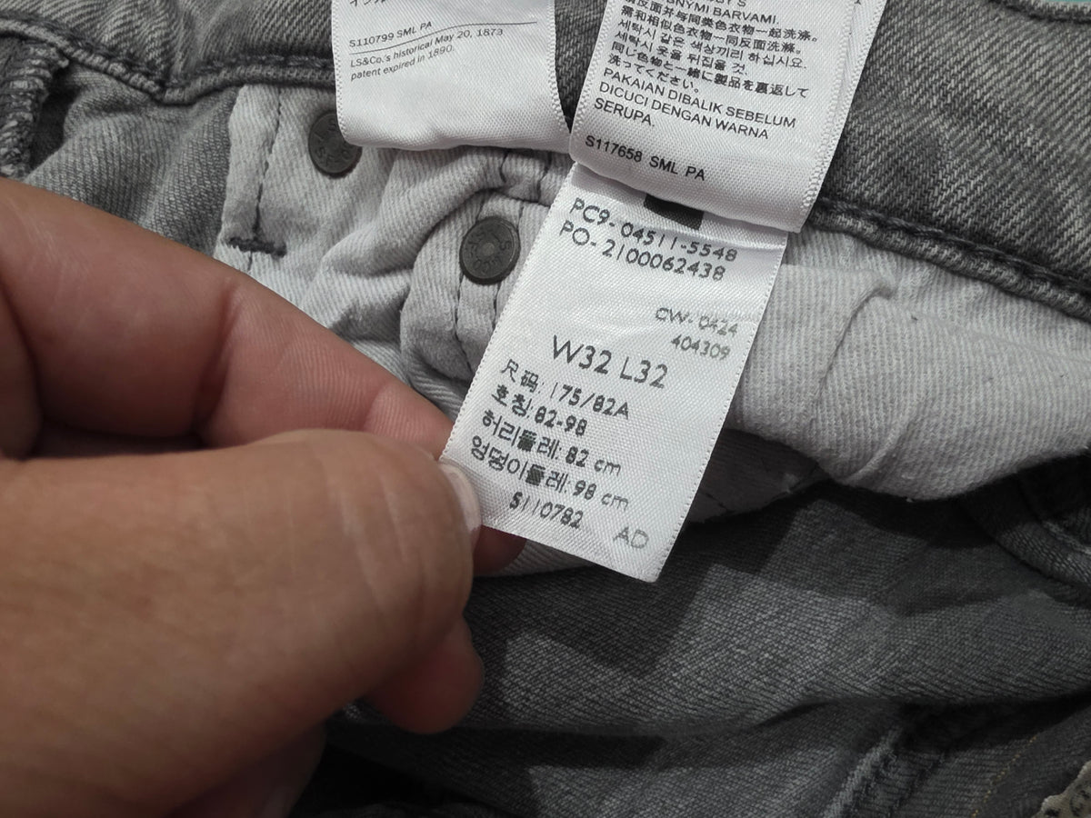 Pantalon Levis 511 32x32 Slimfit Gris (Usado)