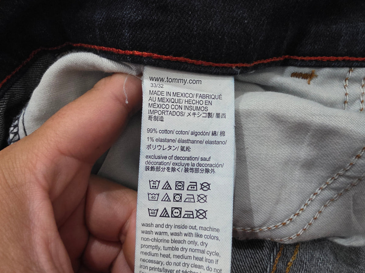 Pantalon Tommy Hilfiger 33x32 Slimfit Azul (Usado)