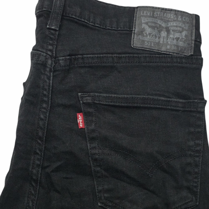 Pantalon Levis 511 34x32 Slimfit Negro (Usado)