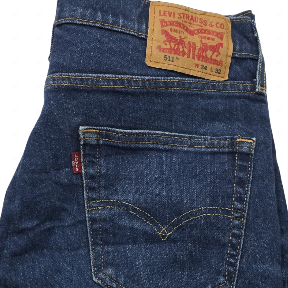 Pantalon Levis 511 34x32 Slimfit Azul (Usado)