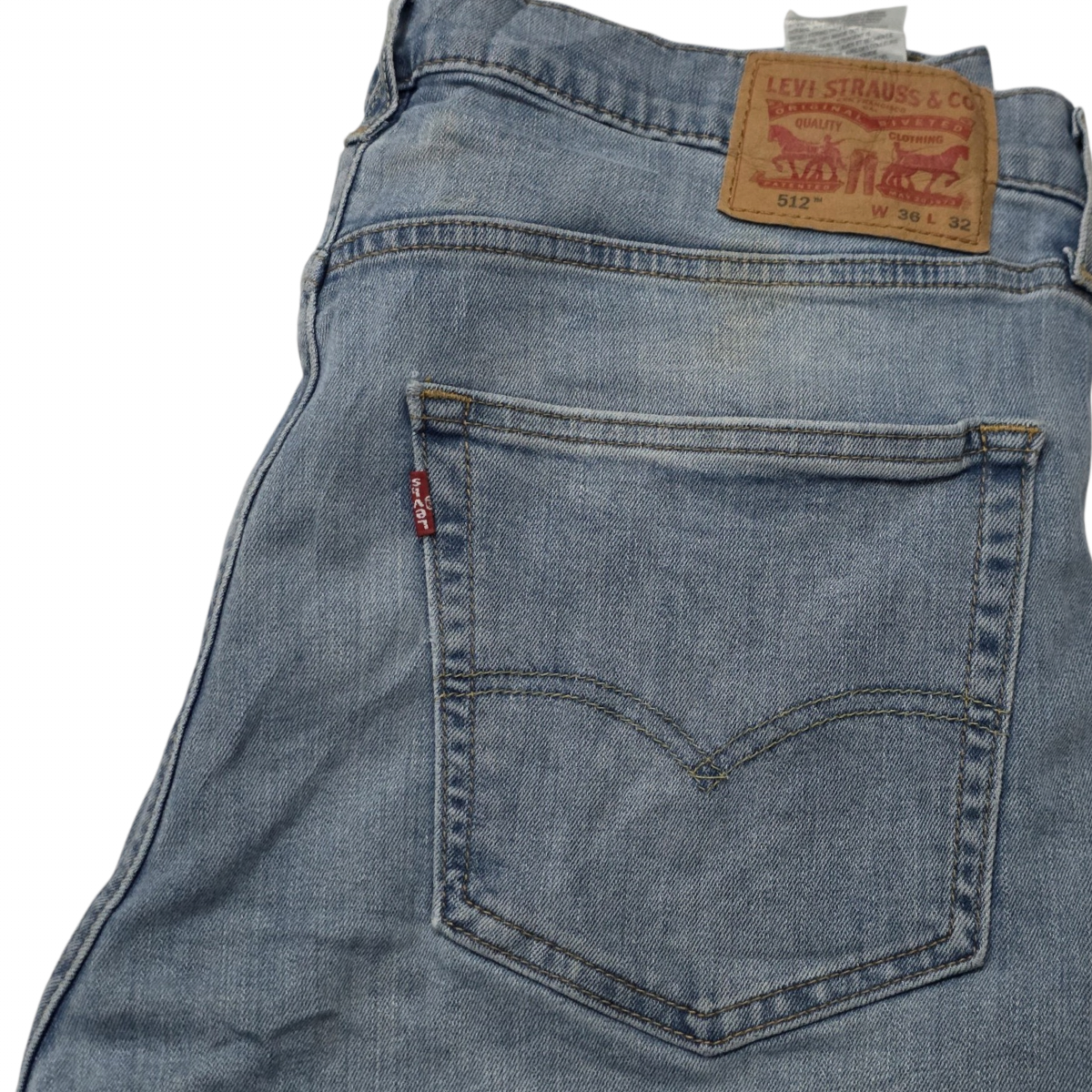 Pantalon Levis 512 36x32 Tapered Slimfit Azul Claro (Usado)