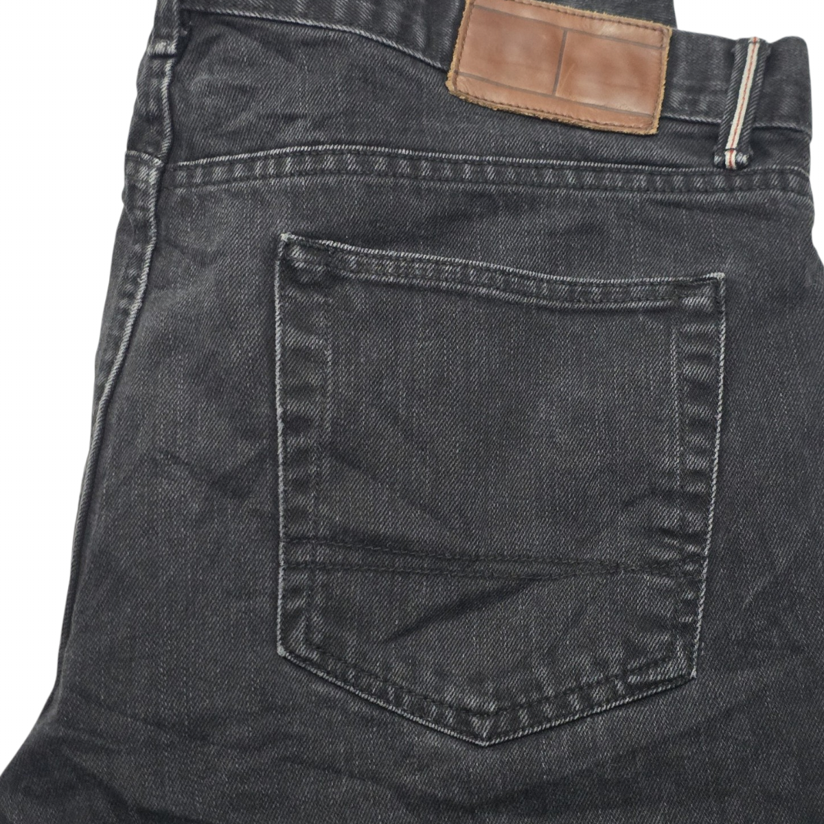 Pantalon Tommy Hilfiger 36x32 Negro Deslavado Recto (Usado)