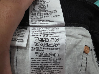 Pantalon Levis 501 36x30 Negro Recto (Usado)