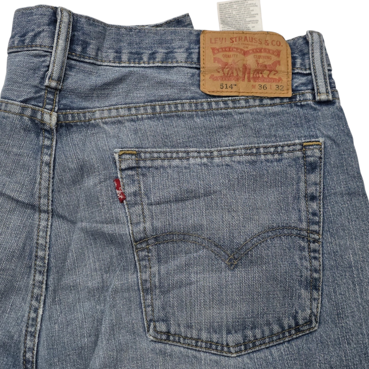 Pantalon Levis 514 36x32 Recto Azul Claro (Usado)