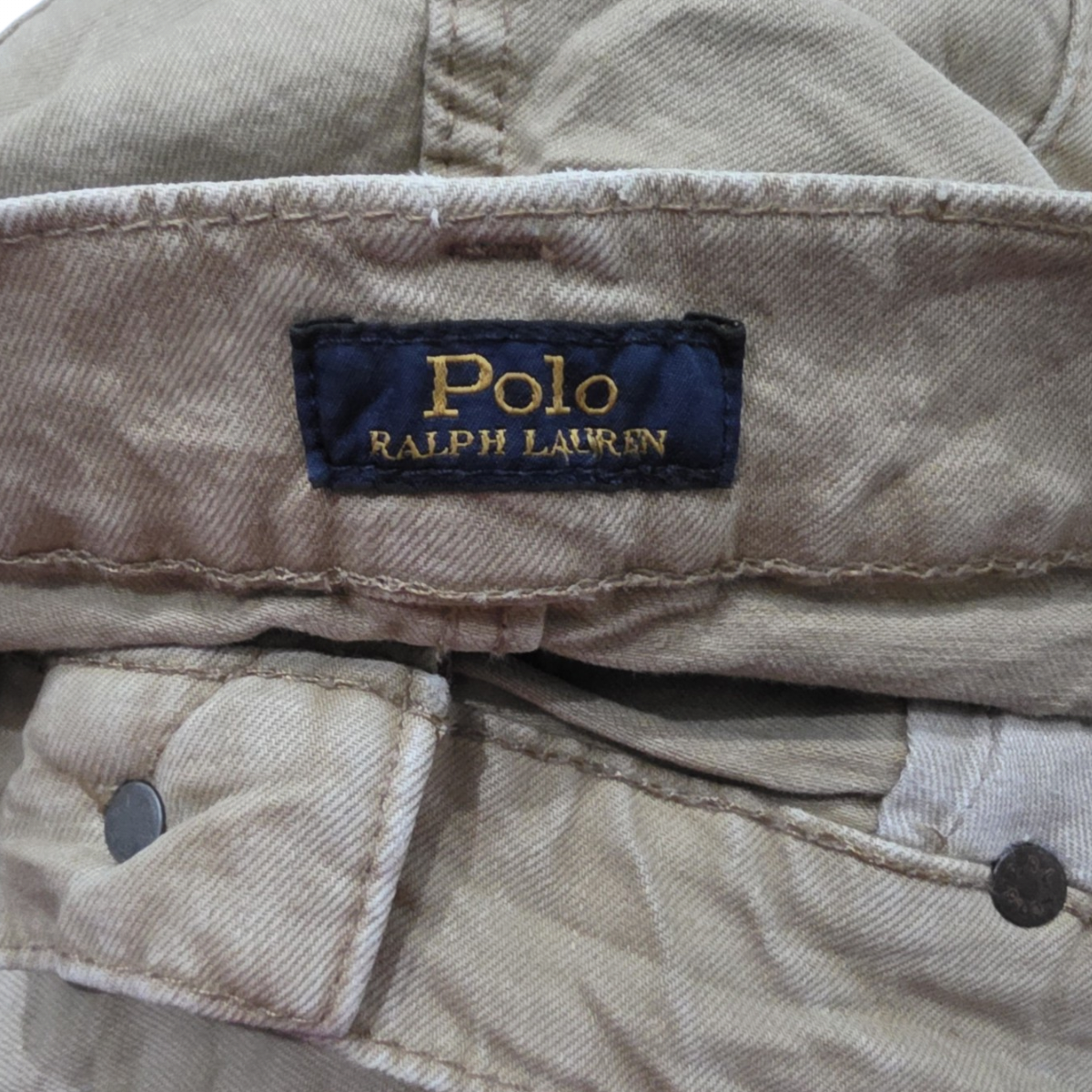 Pantalon Ralph Lauren 38x30 Recto Cafe Deslavado (Usado)