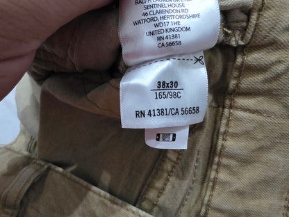 Pantalon Ralph Lauren 38x30 Recto Cafe Deslavado (Usado)