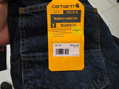 Pantalon Carhartt 38x32 Relaxed Fit Azul Marino (NUEVO)