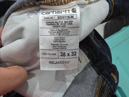 Pantalon Carhartt 38x32 Relaxed Fit Azul Marino (NUEVO)