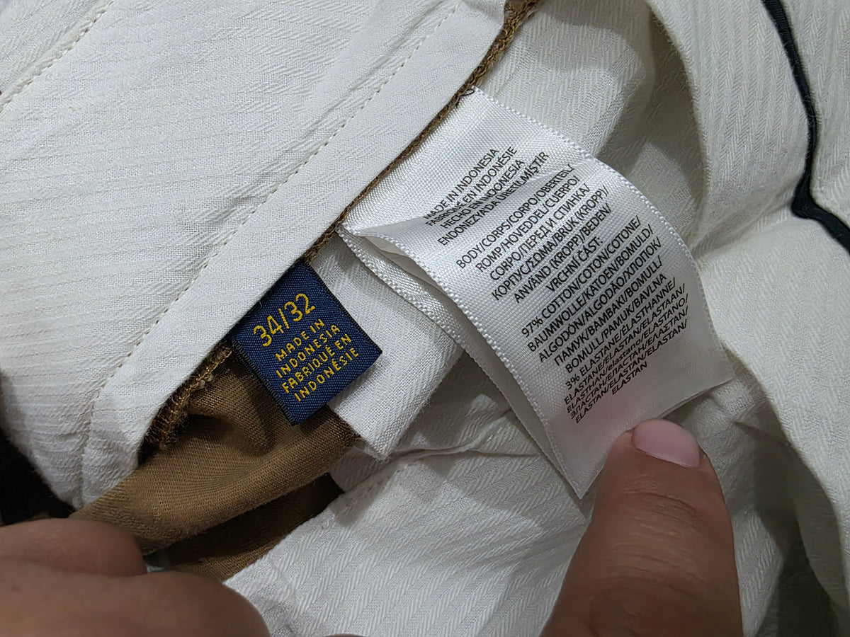 Pantalon Ralph Lauren 34x30 Stretch Slimfit Cafe (NUEVO)