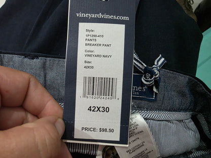 Pantalon Vineyard Vines 42x30 Recto Azul