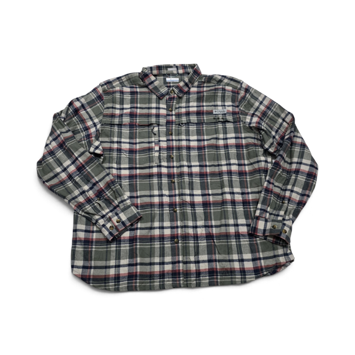 Camisa Tommy Hilfiger 2xl Active Fit Cuadro Verde (Usado)