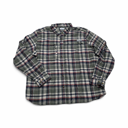 Camisa Tommy Hilfiger 2xl Active Fit Cuadro Verde (Usado)