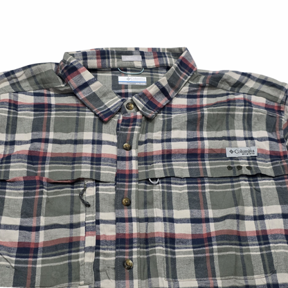 Camisa Tommy Hilfiger 2xl Active Fit Cuadro Verde (Usado)