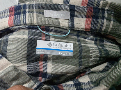 Camisa Tommy Hilfiger 2xl Active Fit Cuadro Verde (Usado)