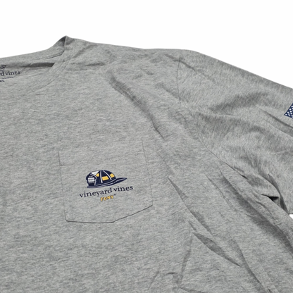 Playera Vineyard Vines 2xl Gris New York (Usado)