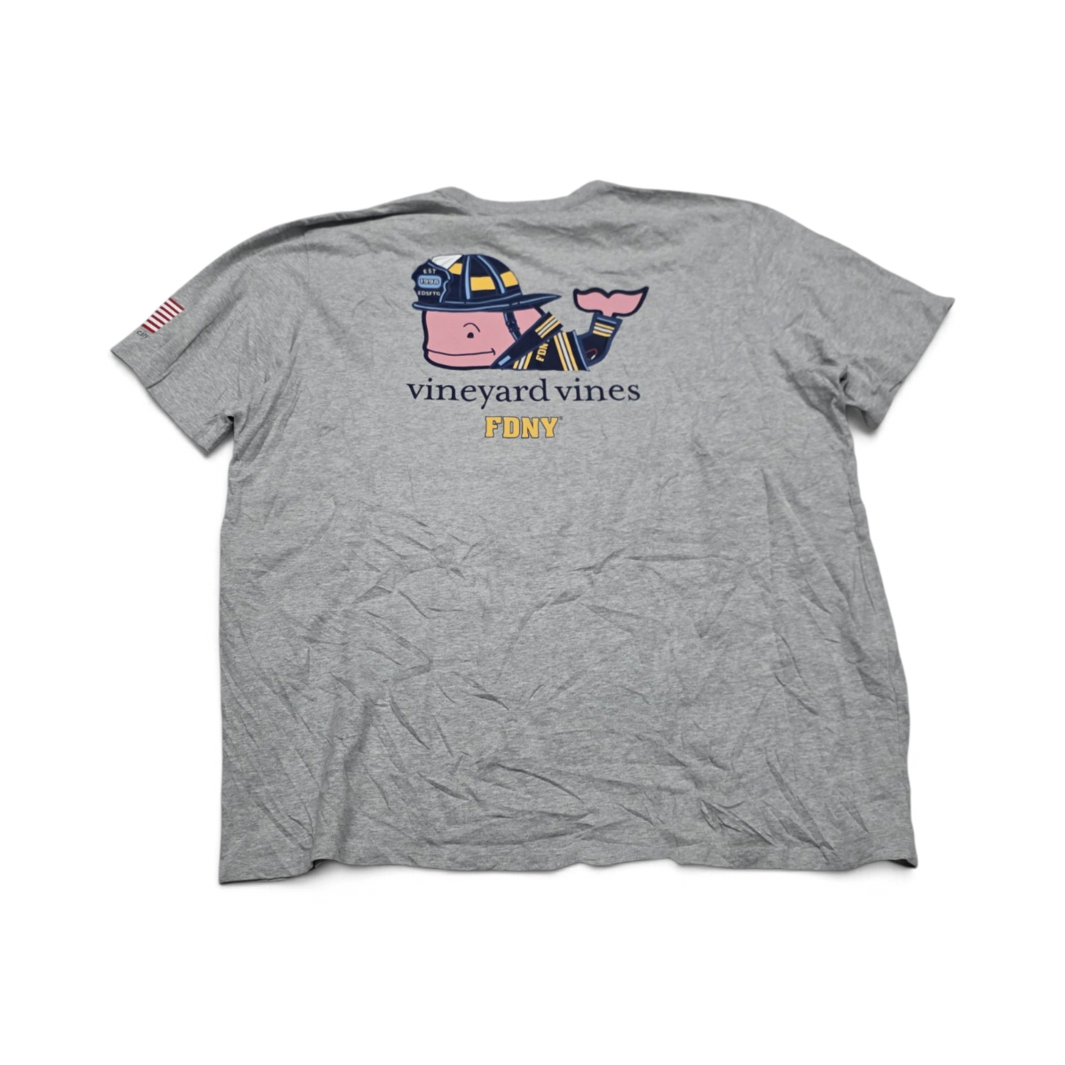 Playera Vineyard Vines 2xl Gris New York (Usado)