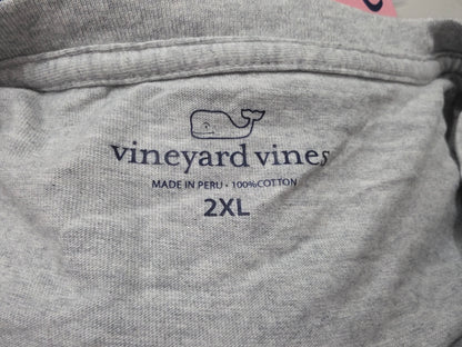 Playera Vineyard Vines 2xl Gris New York (Usado)