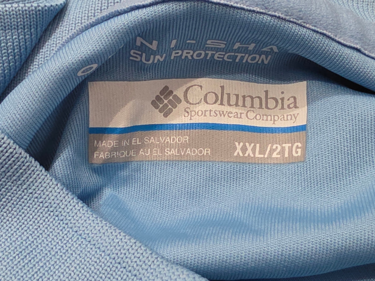 Playera Polo Columbia 2xl Azul Claro Omni Shade (NUEVO)
