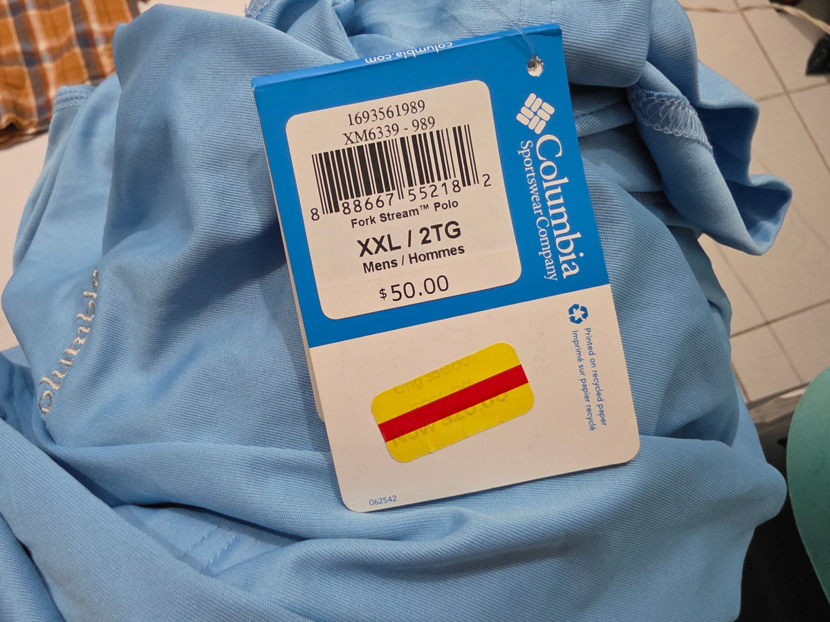 Playera Polo Columbia 2xl Azul Claro Omni Shade (NUEVO)