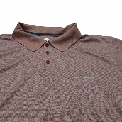 Playera Polo Columbia Xgrande Xl Vino Omni Shade (Usado)