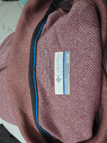 Playera Polo Columbia Xgrande Xl Vino Omni Shade (Usado)