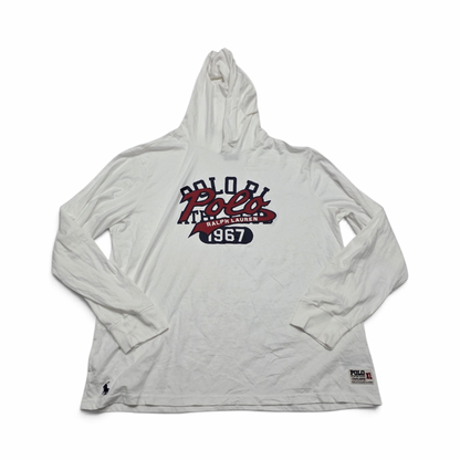 Playera Con Gorro Ralph Lauren Xgrande Xl Blanca Letras (nuevo)